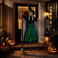 thumbnail image 4 of ShengapQ Halloween Decorations Luminous Witch Hanging Prop Terrifying Outdoor Décor Scary Voice Activation Ghost Toy, 71in, 4 of 7