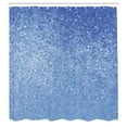 thumbnail image 3 of Ambesonne Geometric Shower Curtain, Dot Tiles Shape Print, 69"Wx84"L, Sea Blue, 3 of 3