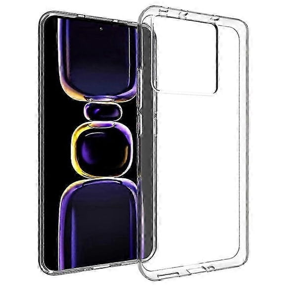 Bulk Buy Clear Phone Case Compatible For Xiaomi 13t / 13t Pro / Redmi K60 Ultra , 1.0mm Tpu Back Cover Large Camera Cutout