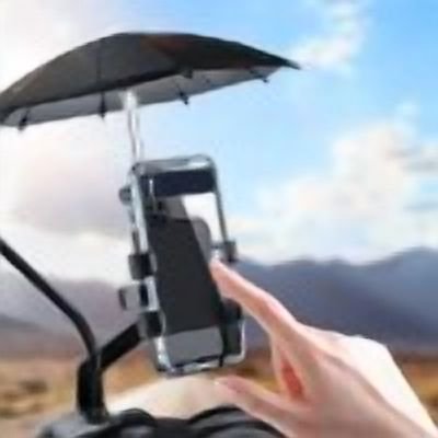 Soporte para teléfono móvil para motocicleta, nuevo, para exteriores, con paraguas / Soporte para manillar de bicicleta / Vehículo / Para montar en bicicleta