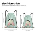 thumbnail image 7 of Horeoi White Bunny Bottom And Easter Eggs Print Drawstring Bags for Gym Sports Yoga Travel Lightweight Foldable Sackpack for Men Women Teens, 7 of 7