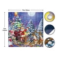 thumbnail image 4 of Christmas Santa Claus Shower Curtain Set Winter Merry Xmas Reindeer Snowflake Snowman Decor Durable Polyester Fabric 72"x72", 4 of 7