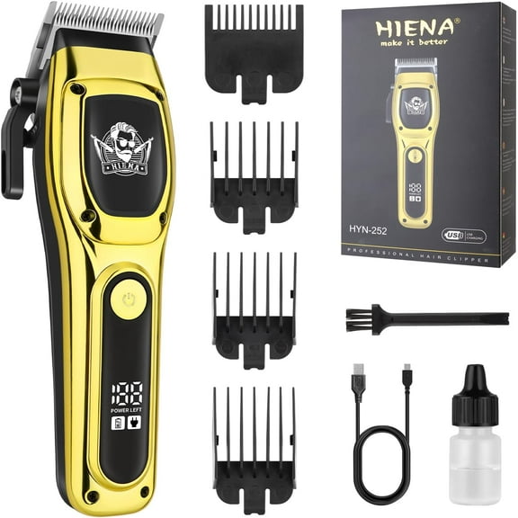 Professional Hair Clippers for Men, Rechargeable Barber Clippers, Cordless Electric Hair Clipper and Hair Trimmer, Haircut Clipper, Gift for Men