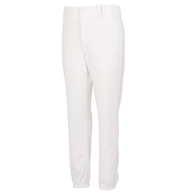 Intensity Pantalon de Baseball Double Maille en Polyester Adulte N4500100LRG&44; Blanc - Large