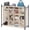 Beige, variant on Stackable Shoe Cubby Organizer, Free Standing 20-Cube Shoe Cube Rack for Entryway, Bedroom, Apartment, Closet, Black