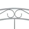 Mainstays Full/Queen Metal Headboard with Delicate Detailing, Pewter
