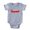 Heather Grey, variant on CafePress - I Love Canadia - Cute Infant Baby Football Bodysuit