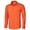 Orange, variant on Mens Casual Shirts Long Sleeve Button Down Shirts Wrinkle Free Orange Textured Shirt with Pocket L