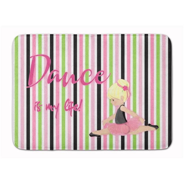 Carolines Treasures BB5395RUG Ballet Dance is My Life Blonde Machine Washable Memory Foam Mat