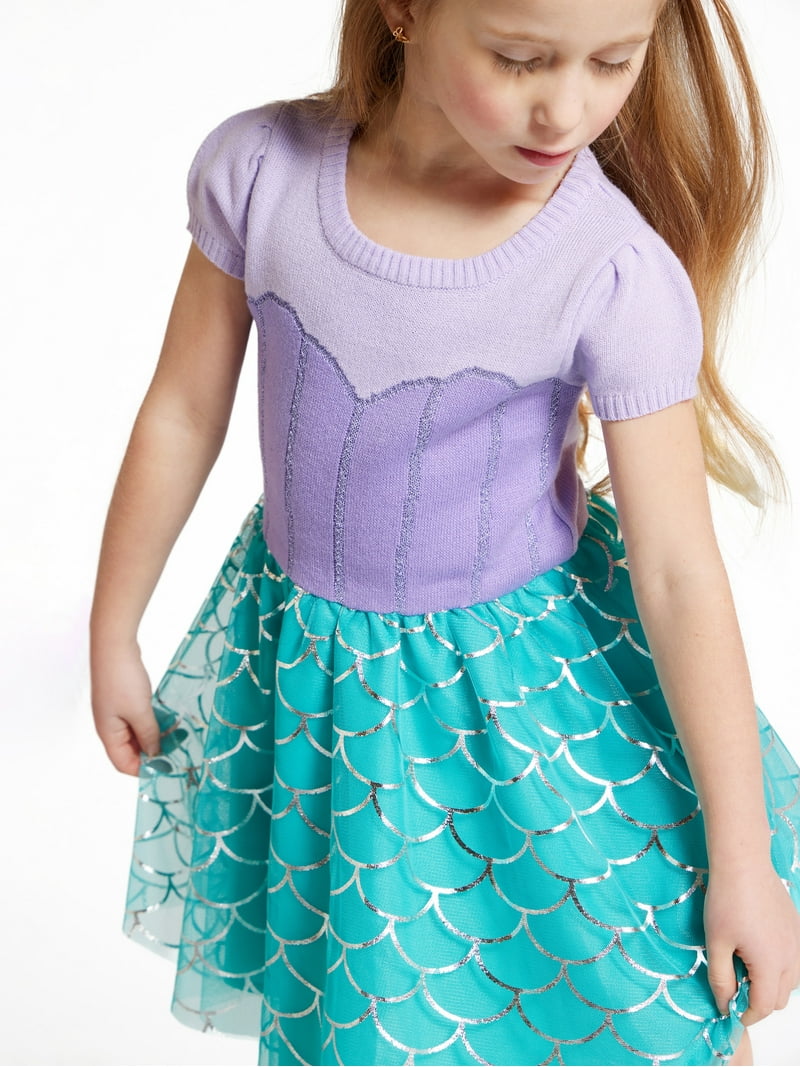 chinese dress ladies Sea Green Mermaid Theme Birthday Dress for Girls main image 1