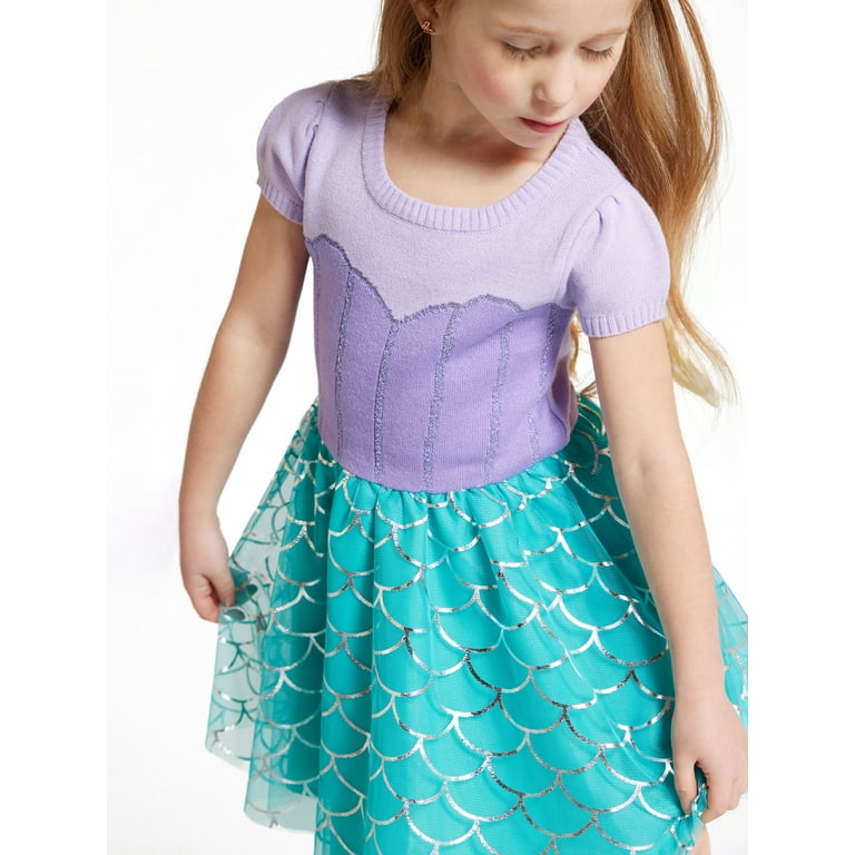 Disney Toddler Girls Little Mermaid Cosplay Dress, Sizes 12M-5T -  Walmart.com