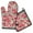 Pioneer Flower, variant on Pioneer Flower Kitchen Oven Mitt and Pot Holder Sets 2 Pcs for Baking, Cooking and Grilling, Heat Resistant Up To 392 °F