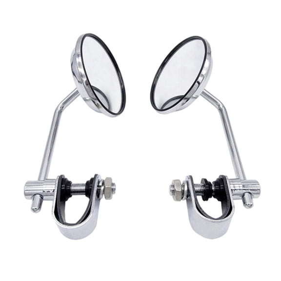 Huhudde Motorbike Adjustable Side Mirror Rearview For 7/8" 22mm Bar End Electric Vehicle