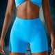 thumbnail image 1 of Pantalones De Yoga Pantalones cortos informales para mujer, elásticos transpirables para levantamiento de cadera para deportes (L azul malaquita) Sywqhk Para Estrenar, 1 of 7