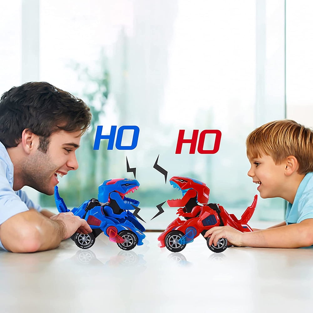 Sunnhan Brinquedos que se transformam, 2 em 1, Dinossauro de LED Transforma Carro  Dinossauro Automático Dinossauro Dinossauro Transformer; Lâmpadas de Carro  para Crianças (Idade 3 – 12 anos, Azul) : : Brinquedos e Jogos