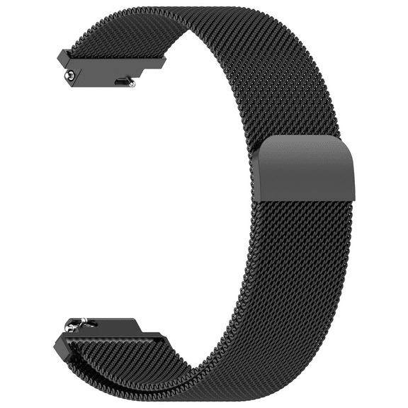 For Garmin CIRQA Milanese Steel Metal Band Adjustable Strap Wristband Bracelet Black