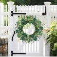 thumbnail image 5 of Lyacmy Lighted Shamrock Wreaths for Front Door St Patricks Day Decorations, 18inch Green Colored Wooden Door Wreaths for St. Patrick's Day Decor, 5 of 9