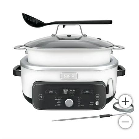 Ninja 17-in-1 8.5 Qt PossibleCooker PRO Plus with Smart Cook System, White MC2052CO