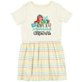 thumbnail image 3 of Inktastic Have a Mermaid Christmas with Crab and Seashell Girls Toddler Dress, 3 of 5
