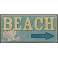 thumbnail image 2 of Vess, June Erica 24x14 Gold Ornate Wood Framed with Double Matting Museum Art Print Titled - Shoreline Signs III, 2 of 4
