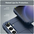 thumbnail image 6 of Feishell for Samsung Galaxy S25 Case, Heavy Duty Drop Protection Non-slip Texture Armor Anti-Fingerprint Shockproof Anti-Scratch Silicone Slim Cute Phone Case for Samsung Galaxy S25,Blue, 6 of 7