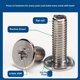 thumbnail image 3 of Tornillo de cabeza plana Phillips M2/M3 niquelado Tornillo de cabeza plana grande M4 Tornillo de cabeza plana grande para computadora M5/M6 100 piezas, 3 of 3