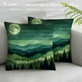 thumbnail image 3 of COMIO Modern Geometry Mountain Forest Camping Throw Pillow Case Cushion Cover Home Sofa Decorative, 3 of 5