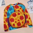 thumbnail image 6 of Fun Pizza Women's Floral Printed Sweatshirt Long Sleeve Crewneck Casual Loose Vintage Graphic Pullover Tops, 6 of 7