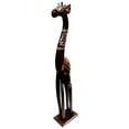 thumbnail image 2 of Stoneage Arts Gold Eggshell Giraffe Statue (Indonesia), 2 of 4