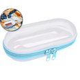 thumbnail image 1 of Dvruxg Clear Hard Shell Zipper Case, Transparent Clear Zipper Pouches, Hard Side Plastic Case Set, Portable Travel Storage Organizer Bins, 1 of 4