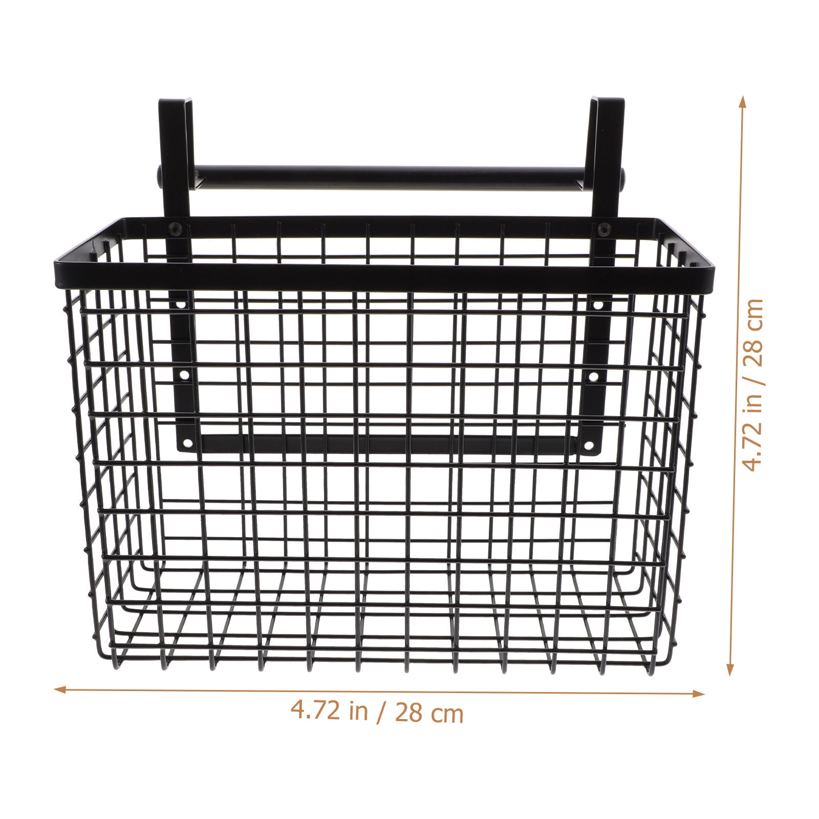CRILSTYLEO Storage Basket Storage Hanging Basket Carbon Steel Kitchen Organization 1Pack