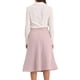 thumbnail image 3 of Falda midi de oficina de cintura alta con cola de pez para mujer, longitud debajo de la rodilla, 2XL, rosa, 3 of 5