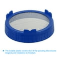 thumbnail image 3 of Uxcell Sprouting Lids, 2 Pcs 86mm Strainer Lids with Stainless Steel Screen, Blue, 3 of 5