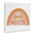 thumbnail image 4 of Stupell Industries Orange Be Happy Text & Numbers Painting Wrapped Canvas Art Print Wall Art, 36 x 36, 4 of 8