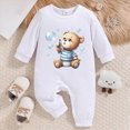 thumbnail image 3 of KPOPLK Baby Boy Organic Cotton Romper Pajamas Fall Winter Pullover Preemie Newborn One Piece Snug Fit Outfit Long Sleeve Footless Sleepwear Size 6-9 Months, 3 of 6