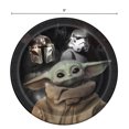 thumbnail image 3 of (4 pack) Star Wars The Mandalorian The Child Baby Yoda Birthday Paper Dinner Plates, 9in, 8ct, 3 of 6