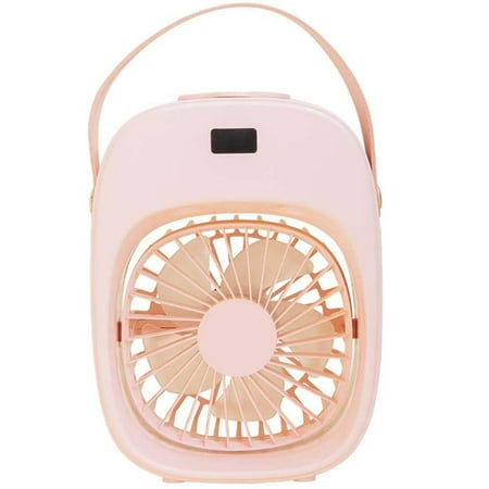 

Ice-cold Spray Fan Mini Rechargeable Moisturizing Home Desktop Electric Fan Creative Humidification and Cooling Air Cooler Night Light Fan Outdoor Fan （Pink）