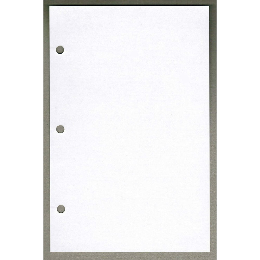 Linco Unruled Filler Paper, 5.5" x 8.5", White, 3Holes, 24lb 100