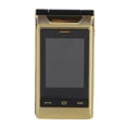 thumbnail image 1 of Teléfono con tapa G10 C, pantalla Dual, botón grande, gran volumen, dorado, con funda protectora, teléfono con tapa para personas mayores, para regalo, enchufe europeo, 1 of 10