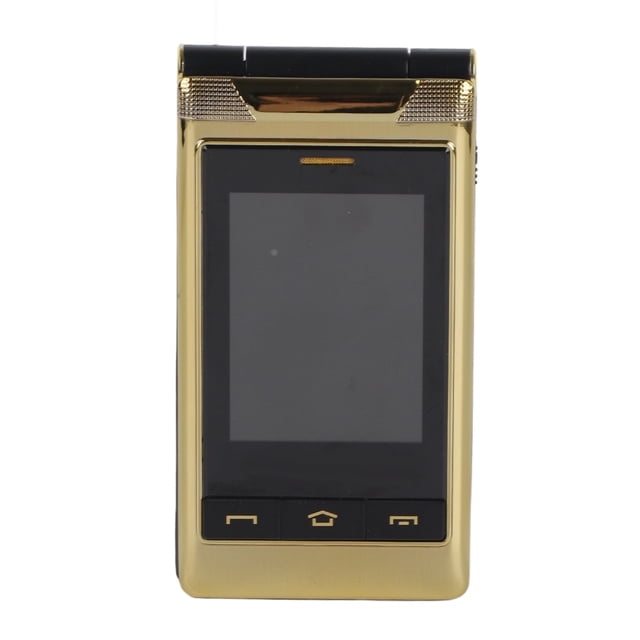 Teléfono con tapa G10 C, pantalla Dual, botón grande, gran volumen, dorado, con funda protectora, teléfono con tapa para personas mayores, para regalo, enchufe europeo