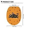 thumbnail image 5 of ZIATUBLE Halloween Black Cat Toilet Lid Seat Cover Paw Toilet Lid Covers for Bathroom Decoraction Toilet Protector Cover Machine Washable Toilet Seat Cover Protector Universal Home, 5 of 6