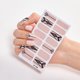thumbnail image 1 of Envoltura completa Pegatinas de esmalte de uñas Tiras de uñas Tiras de uñas de gel autoadhesivas Calcomanías de arte con lima de uñas para el hogar Mujeres Niñas Decoraciones de uñas de bricolaje kaili Sencillez, 1 of 2