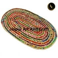 thumbnail image 3 of Jaipur Art And Craft Natural Cotton Jute Handmade Multicolor Chindi Reversible Braided Area Rug Rug Size - (10x13 Sq Feet), (120x156 Inches), (300x390 CM), 3 of 5