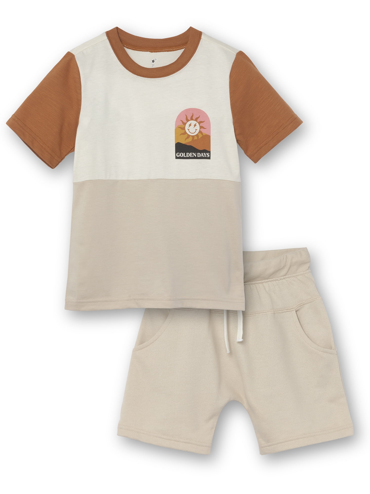 Little Star Organic Toddler Boy 7Pc Outfit Set, 12M-5T 