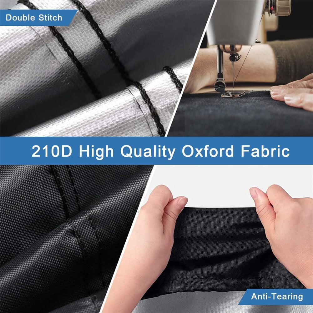 2-Seater Outdoor Sofa Cover, Waterproof Outdoor Couch Cover, Heavy Duty Patio Furniture Covers for Outdoor Seating, Windproof Patio Sofa Covers for Winter