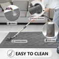 thumbnail image 5 of Indoor Doormat - 36"x59" Rubber Backing Non-Slip Mats, Absorbent Washable Entrance Doormat for Entryway, Resist Dirt Low- Inside Floor Mats for Muddy Shoes, Grey, 5 of 5