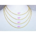 thumbnail image 4 of Yellow Gold Plated Sterling Silver Diamond Cut Paperclip Link Chain Necklace 3.2mm - 24 inches #VGC20GPs24, 4 of 5