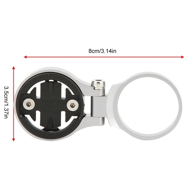 Bike Computer Mount, Aluminium Alloy + Plastic Adjustable Cycling Computer Odometer Extension Mount for 28.6mm Bike Stem