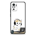 thumbnail image 1 of Divertida funda de teléfono con diseño de gato y gatito para teléfono, cubierta negra para Poco Redmi Note 8, Poco X4, X4, NFC, M4, X3, F3, M3, F1, GT Pro zhangmengya LED, 1 of 2