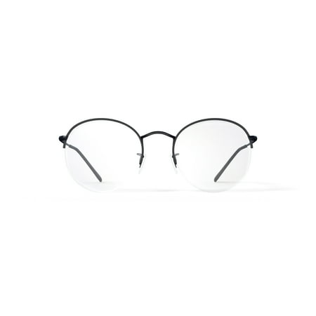 Ray-Ban Unisex Size 51 Round Gaze Prescription Eyeglasses with Case, Black